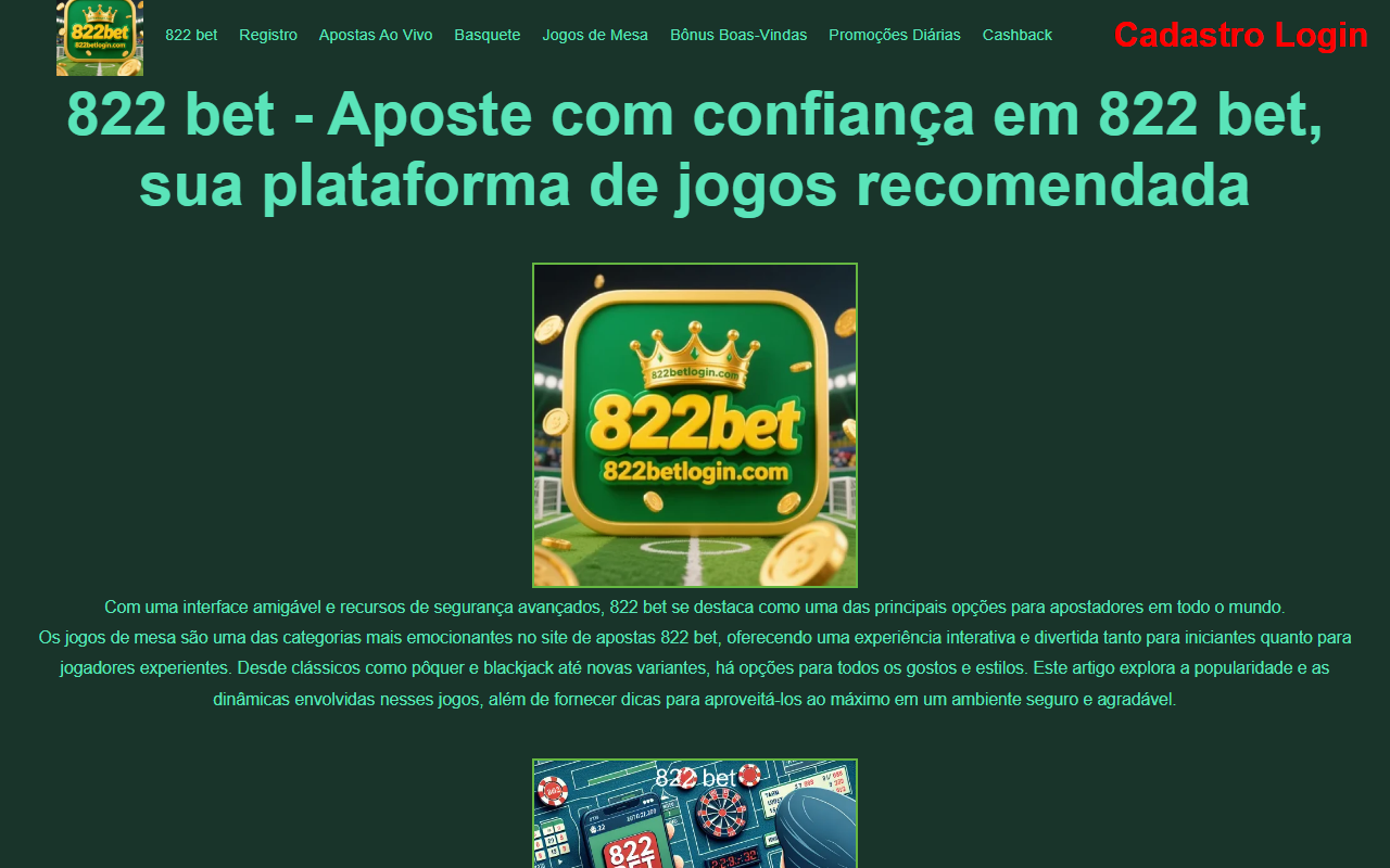 822betlogin.com screenshot
