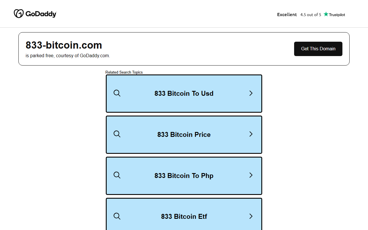 833-bitcoin.com screenshot
