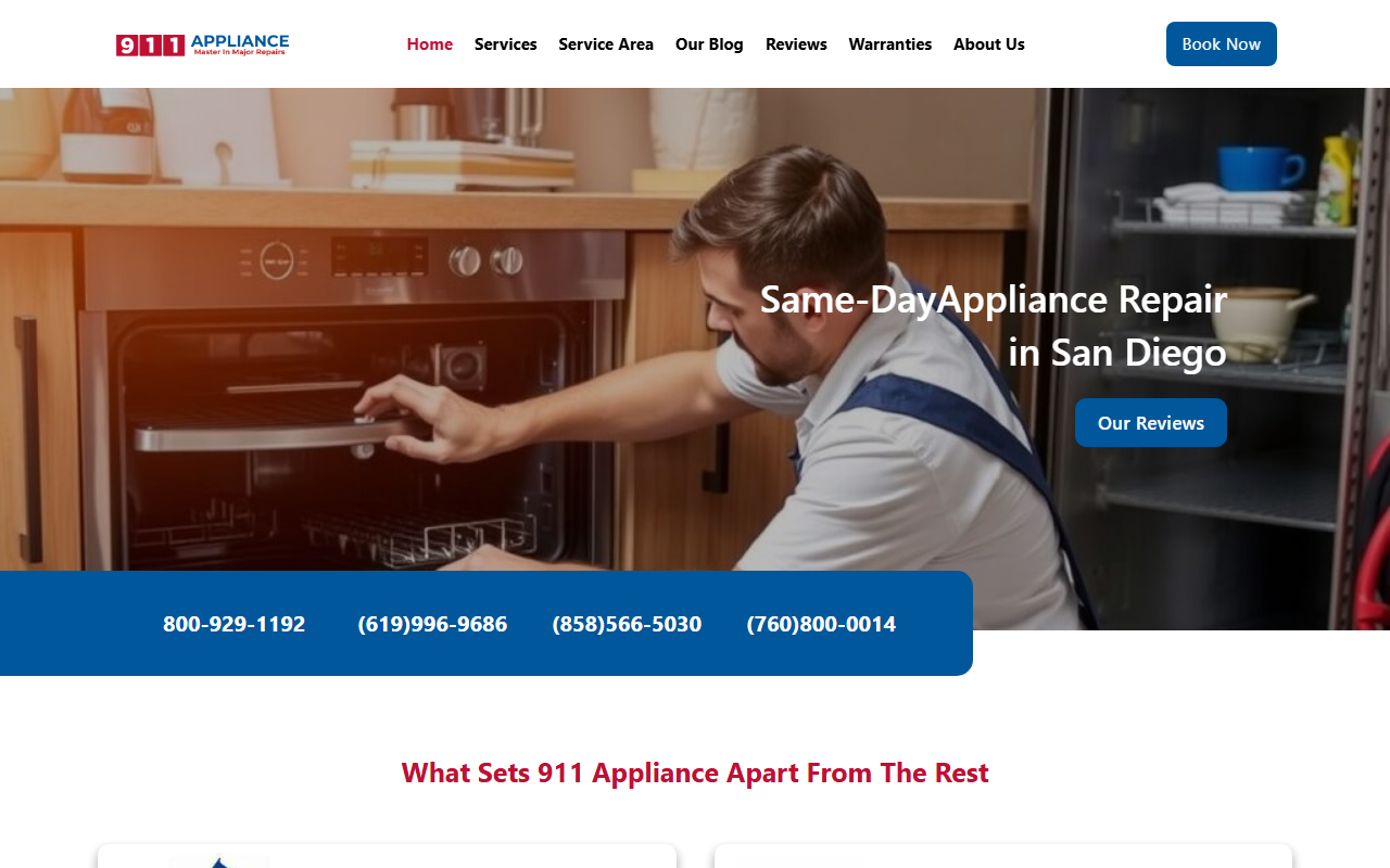 833appliance.com screenshot
