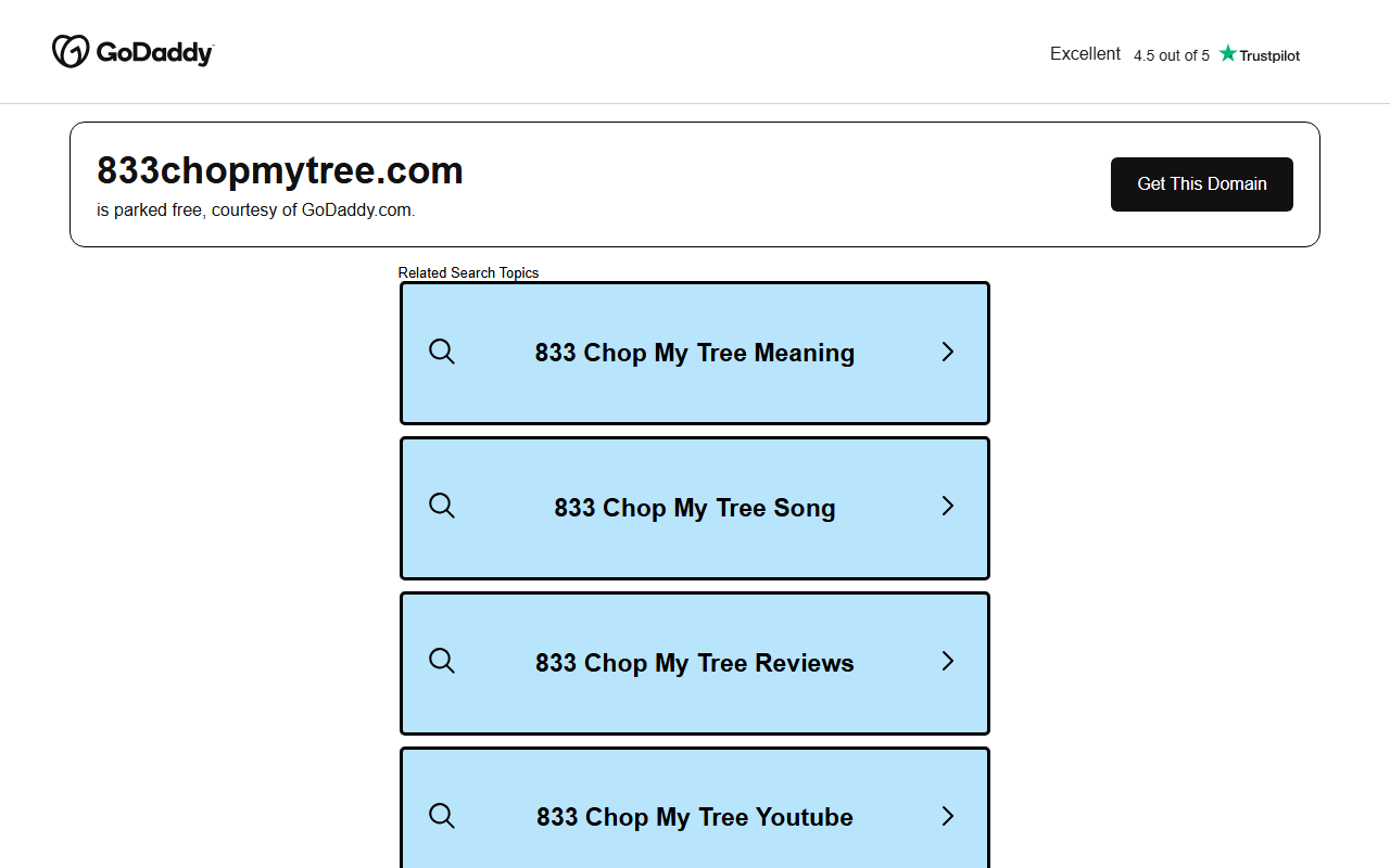 833chopmytree.com screenshot