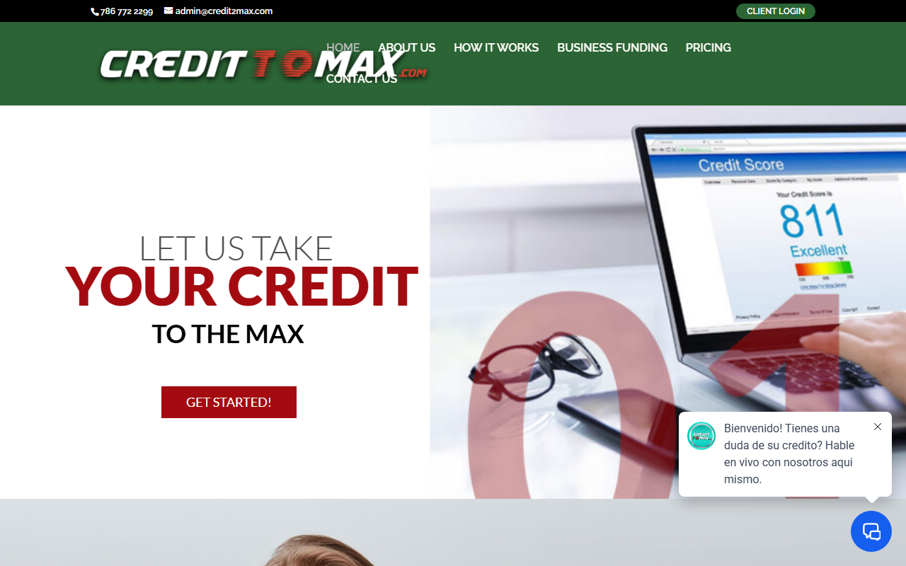 833credito.com screenshot