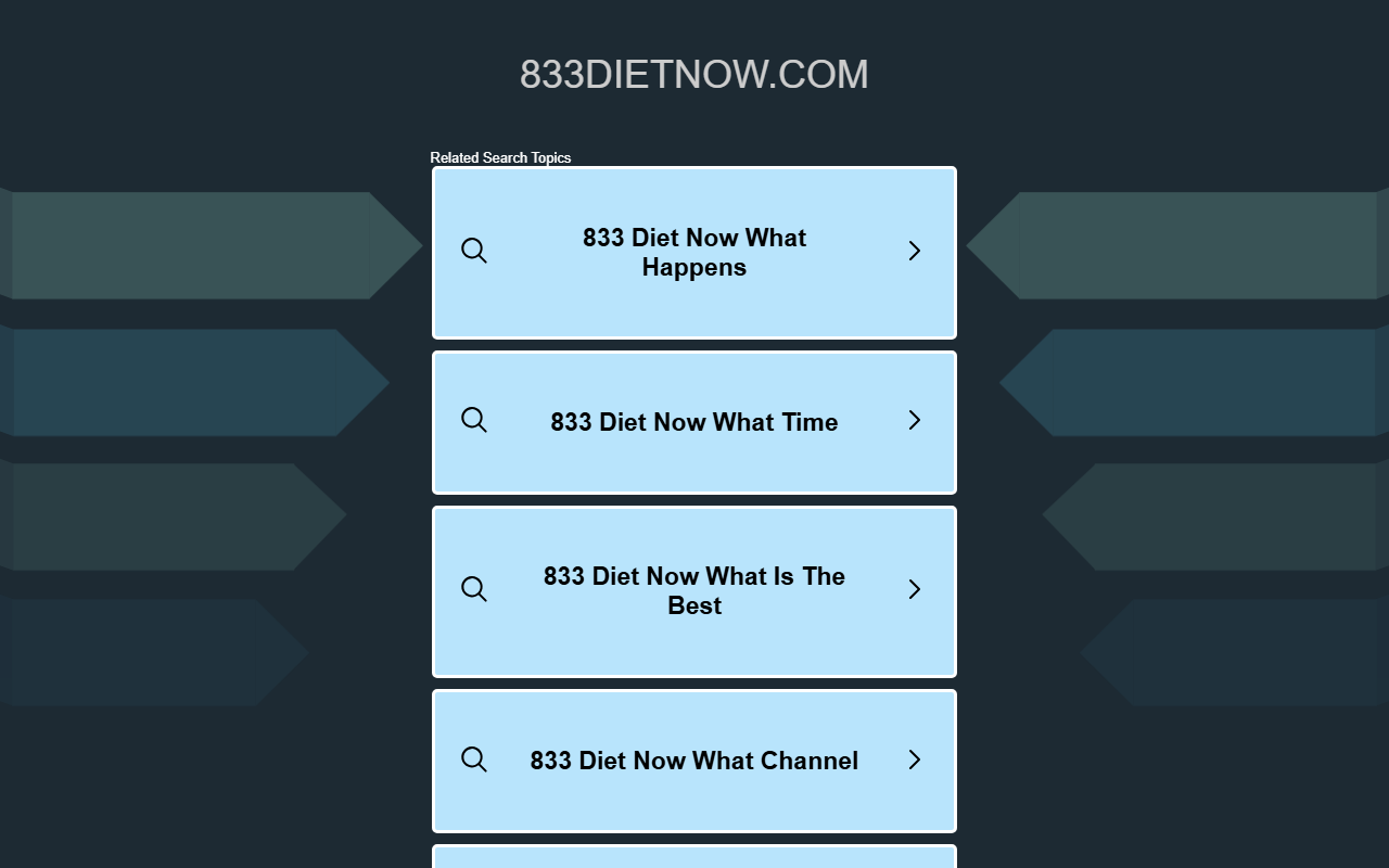 833dietnow.com screenshot