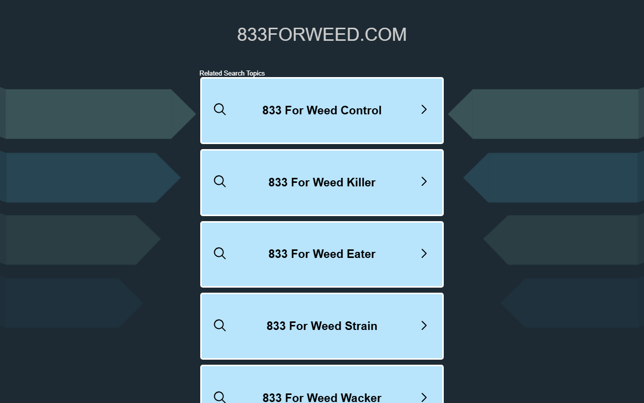 833forweed.com screenshot