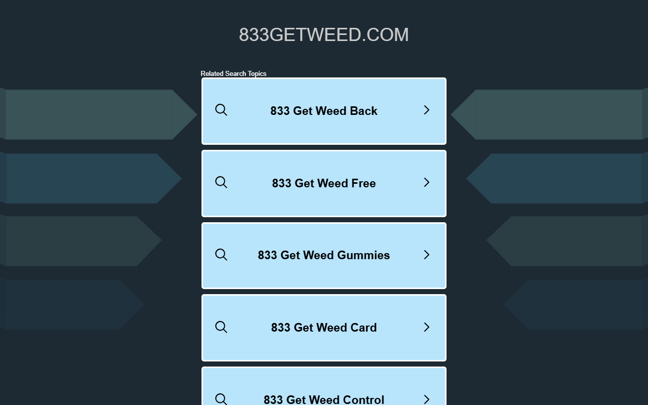833getweed.com screenshot