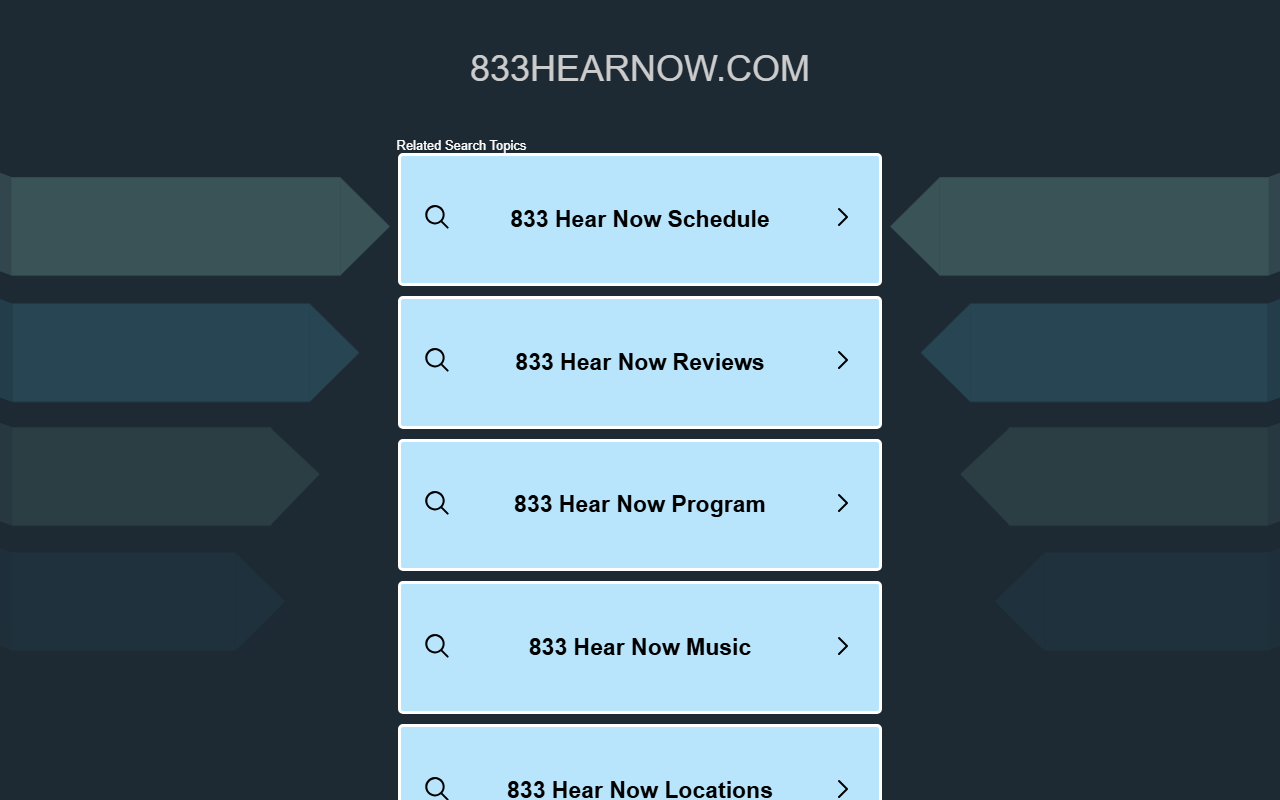 833hearnow.com screenshot