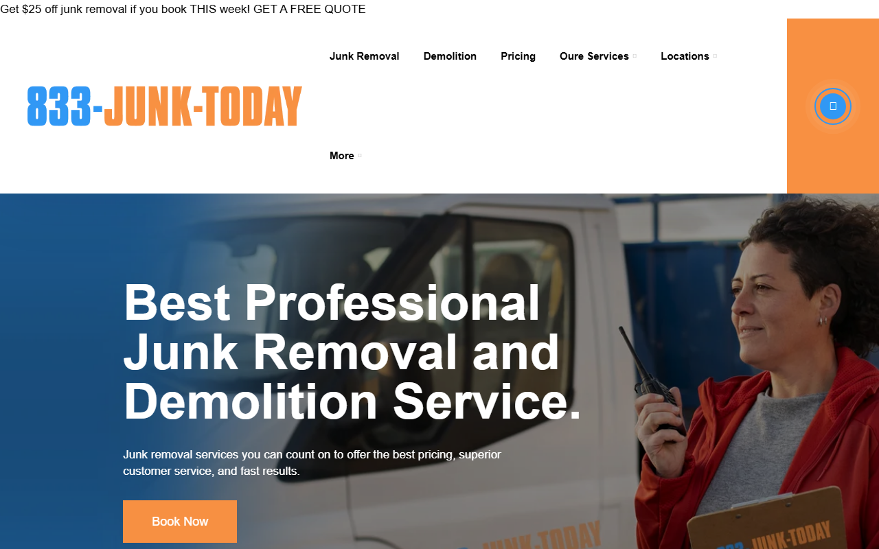 833junktoday.com screenshot
