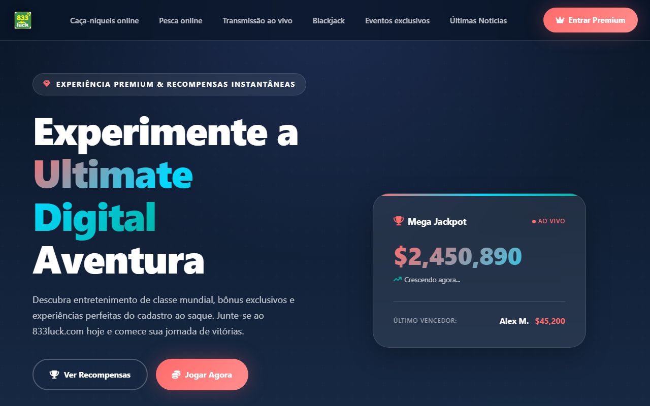833luckbet.com screenshot