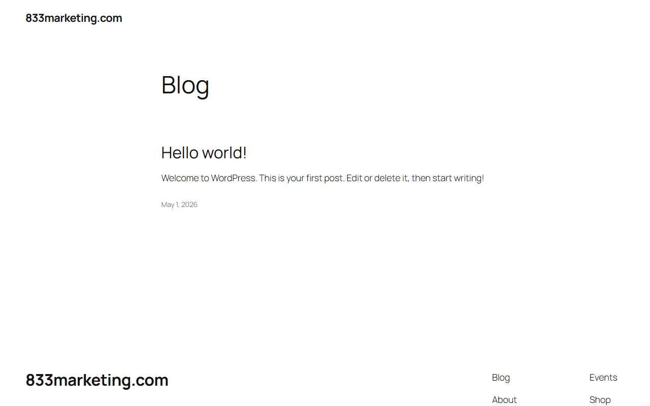 833marketing.com screenshot