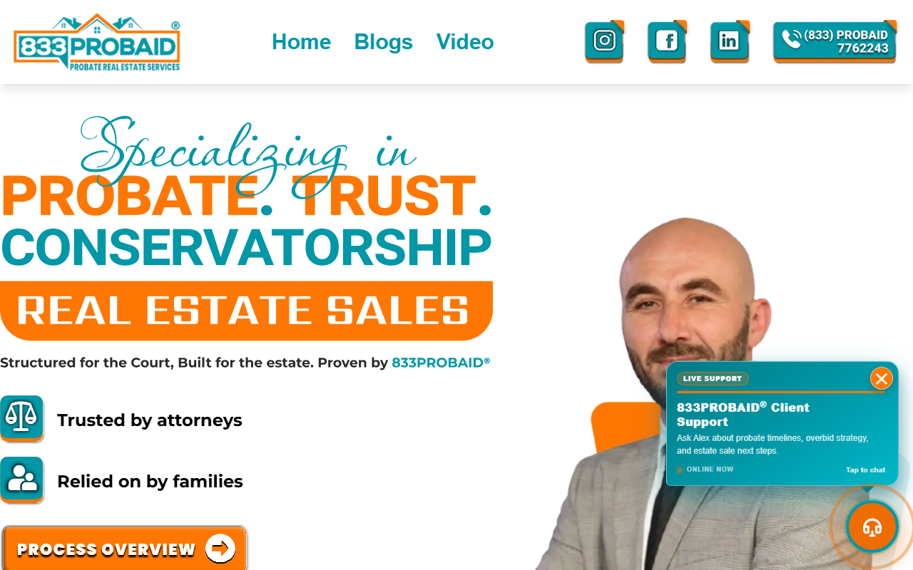 833probate.com screenshot