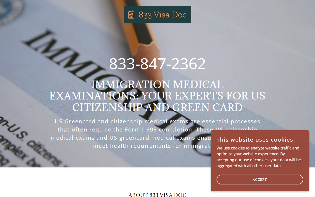 833visadoc.com screenshot