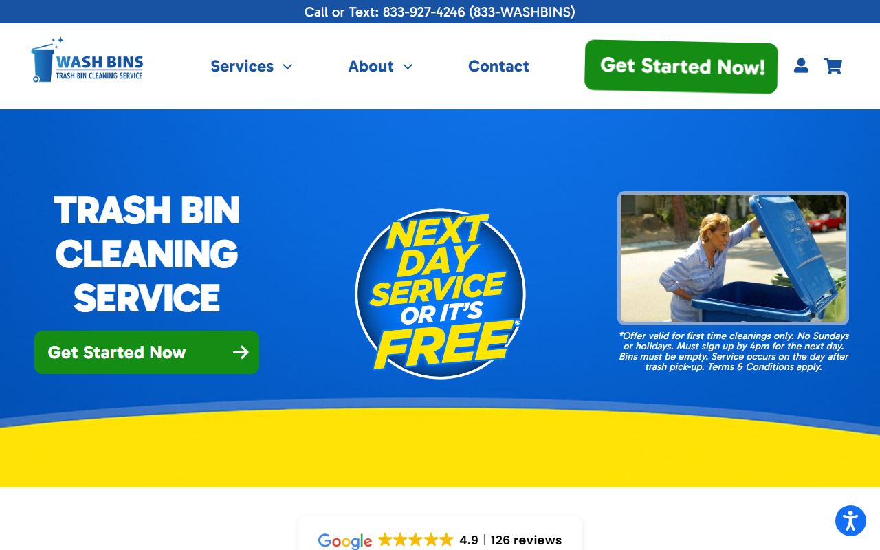 833washbin.com screenshot