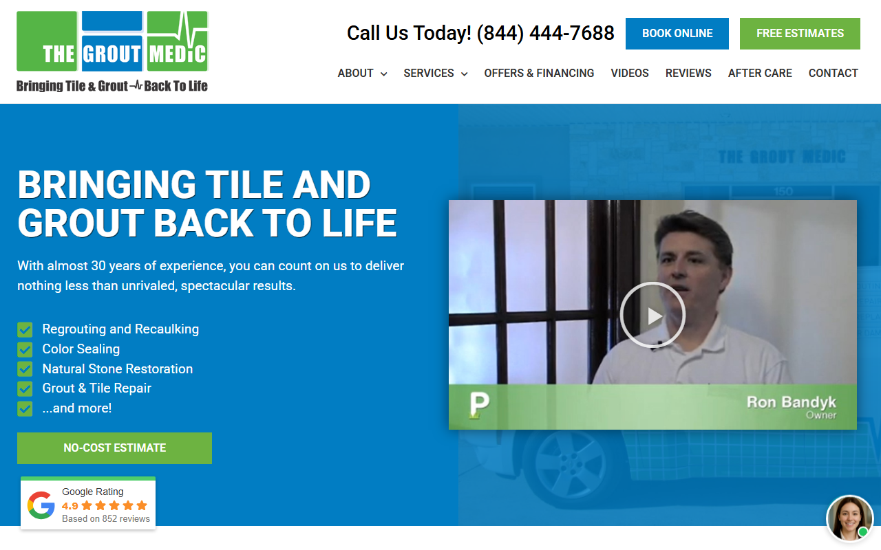 84444grout.com screenshot