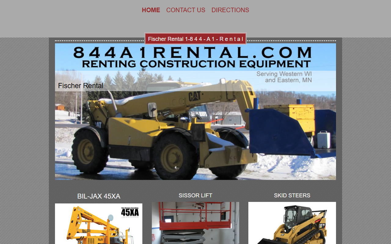 844a1rental.com screenshot