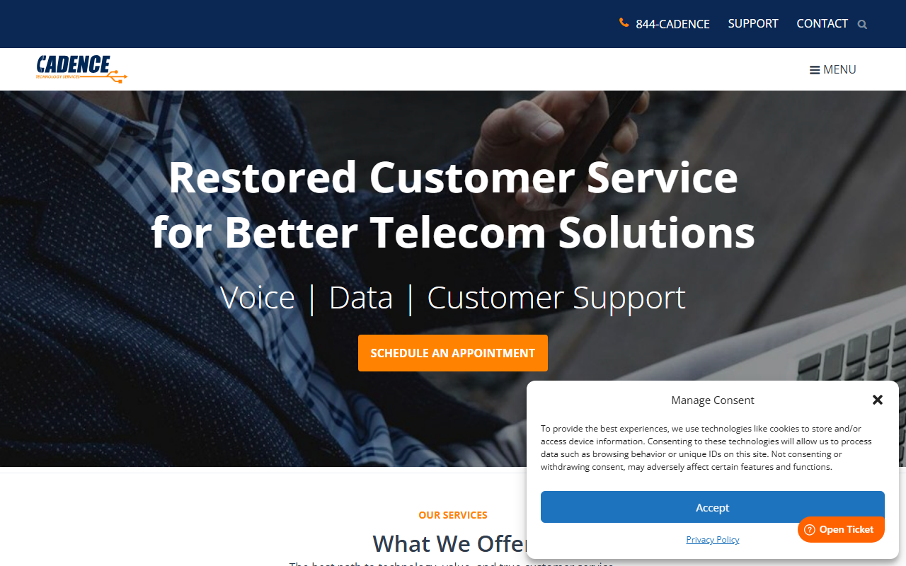 844cadence.com screenshot