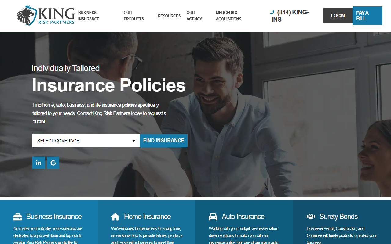 844kinginsurance.com screenshot