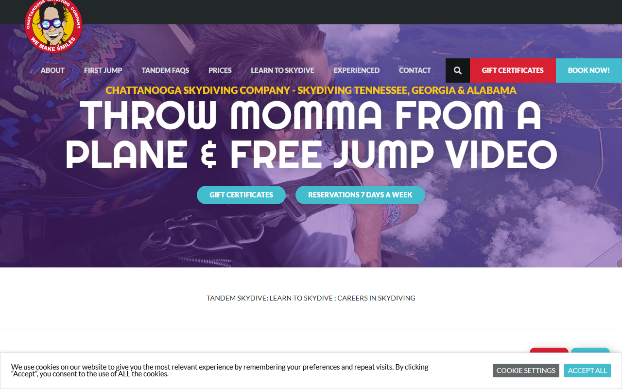 844skydive.com screenshot