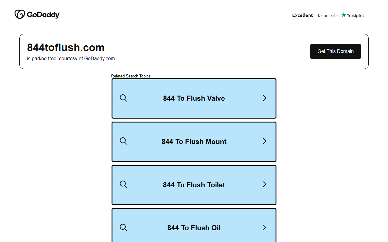 844toflush.com screenshot