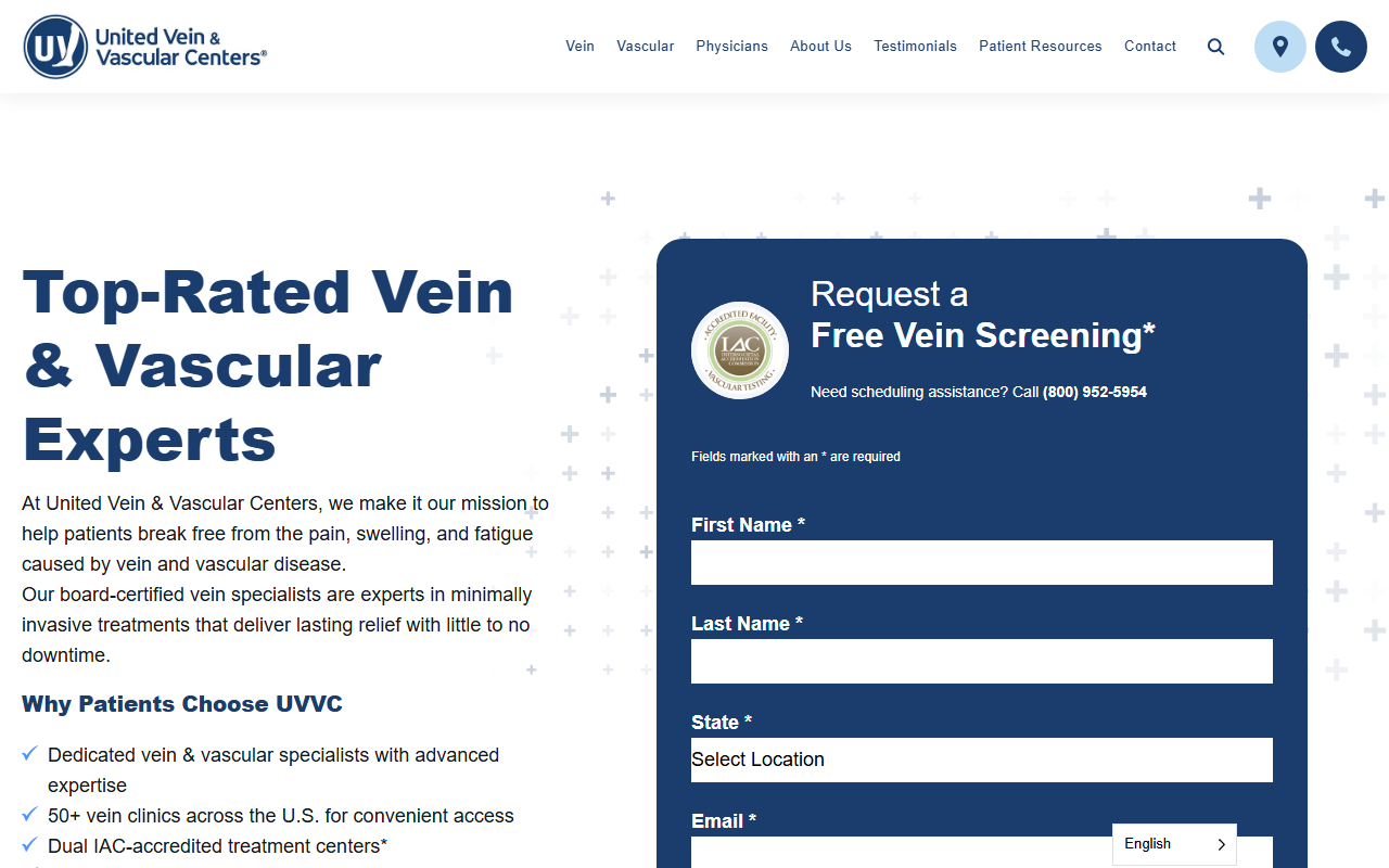 844veinfree.com screenshot