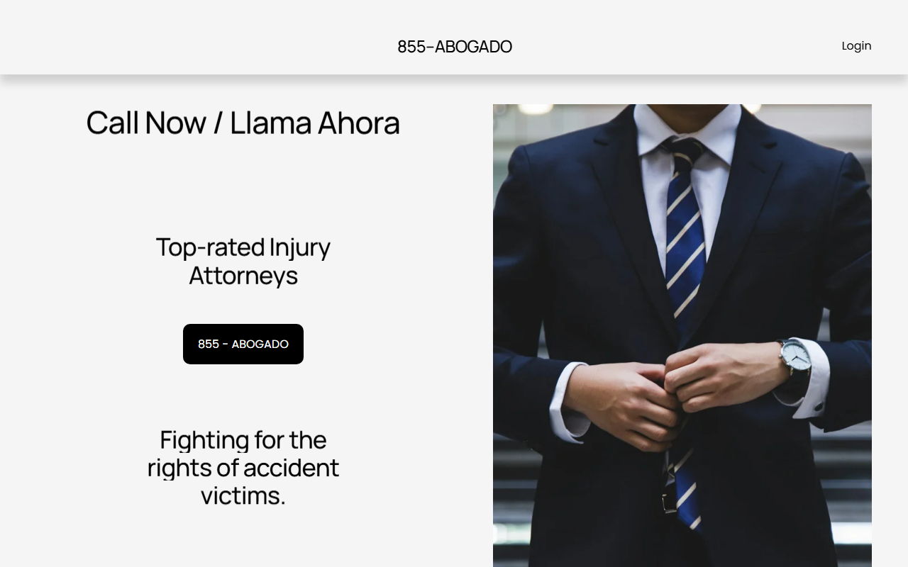 855-abogado.com screenshot