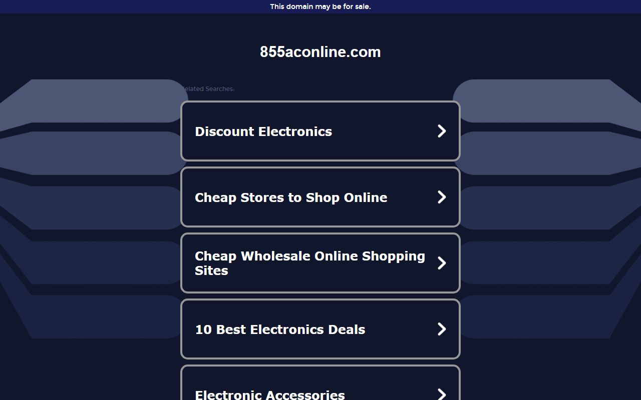 855aconline.com screenshot