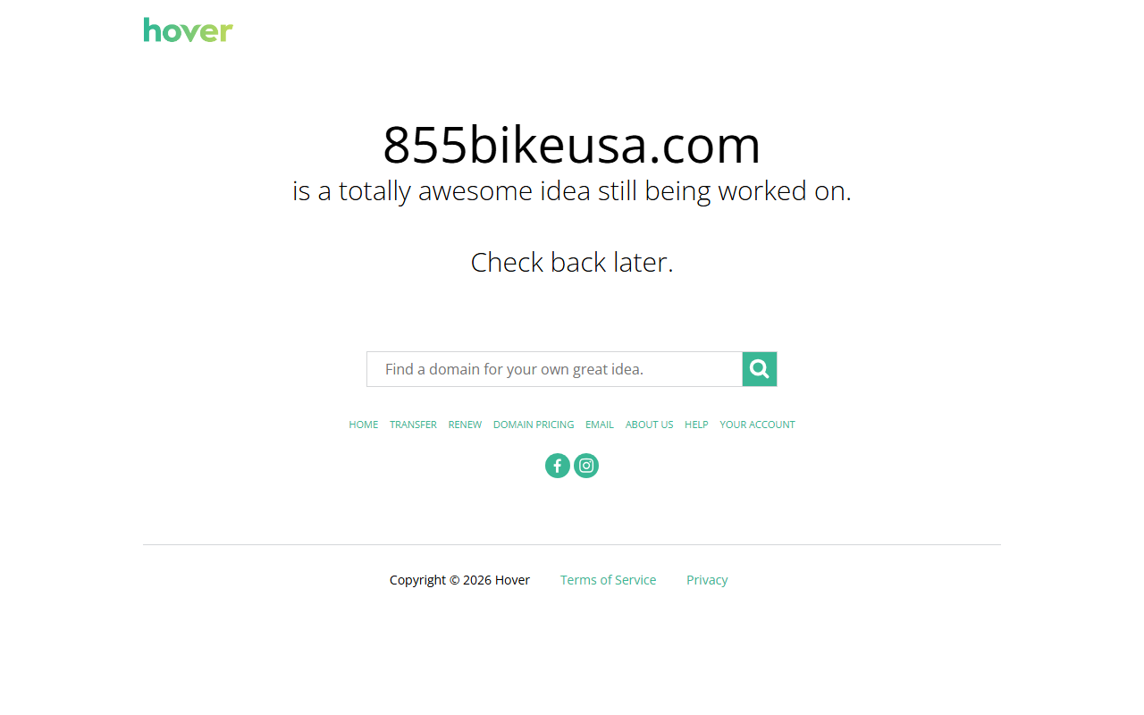 855bikeusa.com screenshot