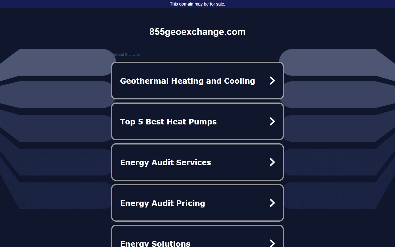 855geoexchange.com screenshot