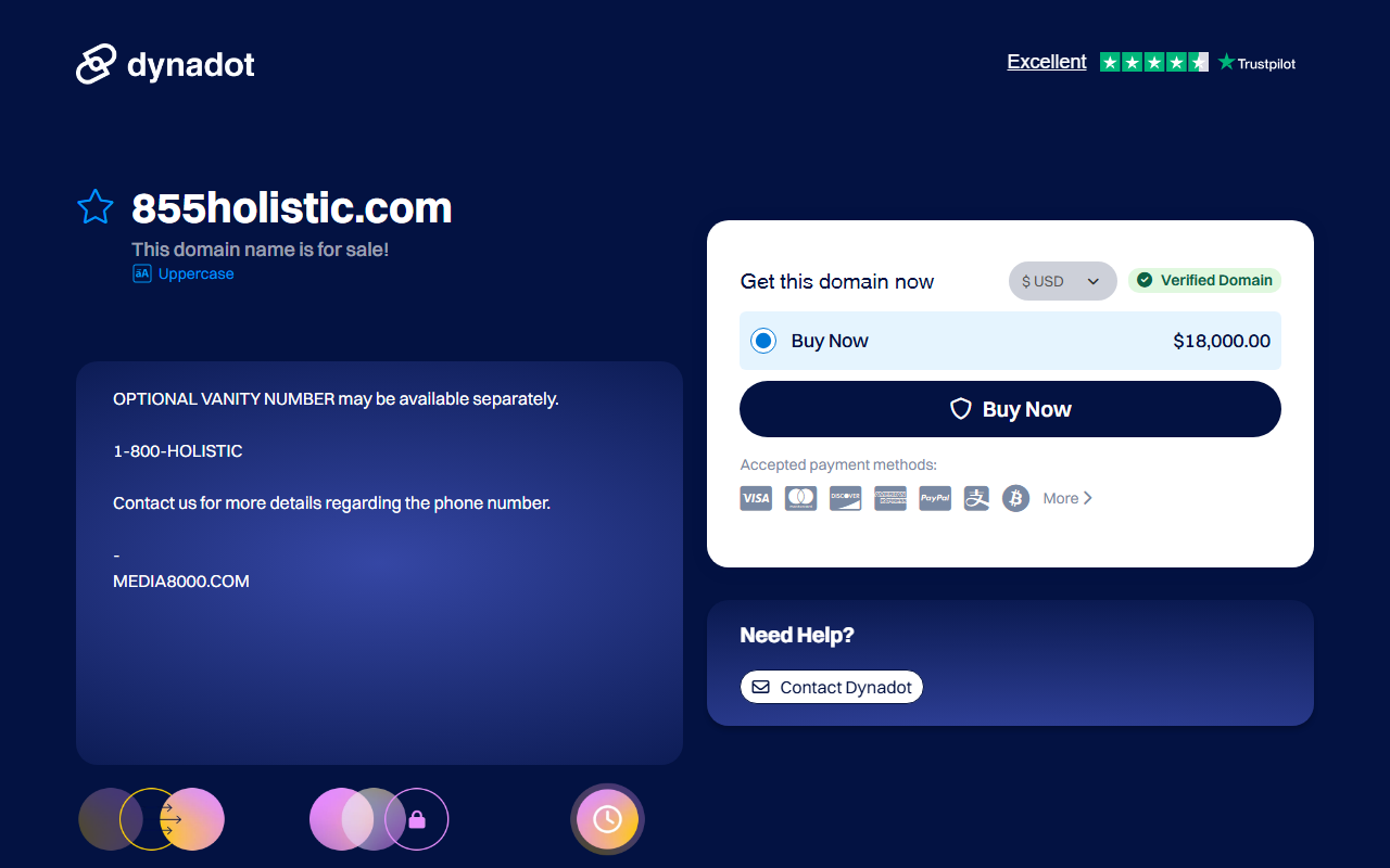 855holistic.com screenshot