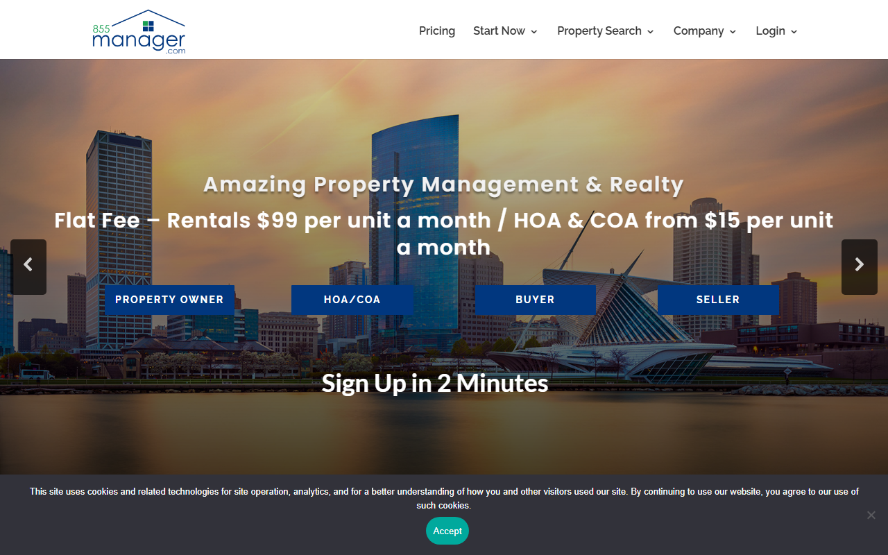 855manager.com screenshot