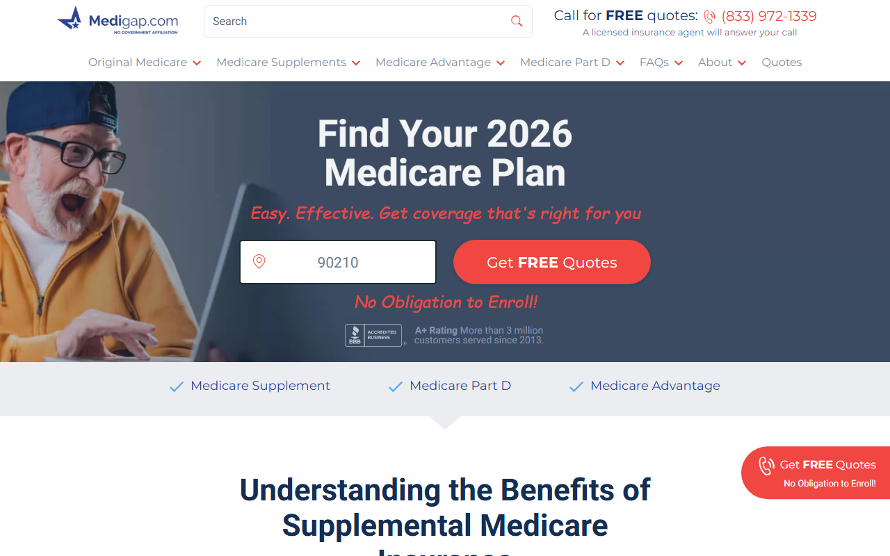 855medigap.com screenshot