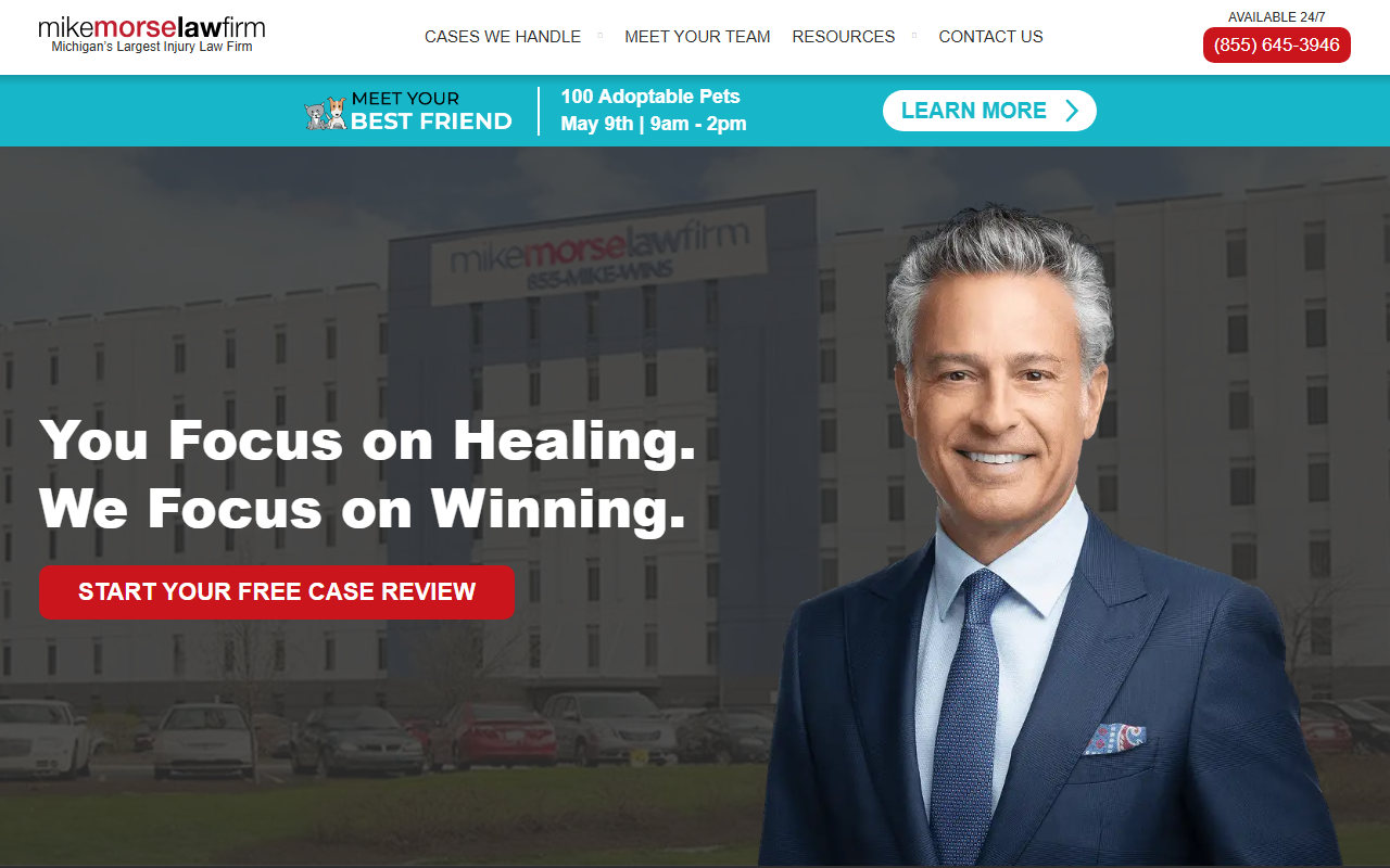 855mikewins.com screenshot
