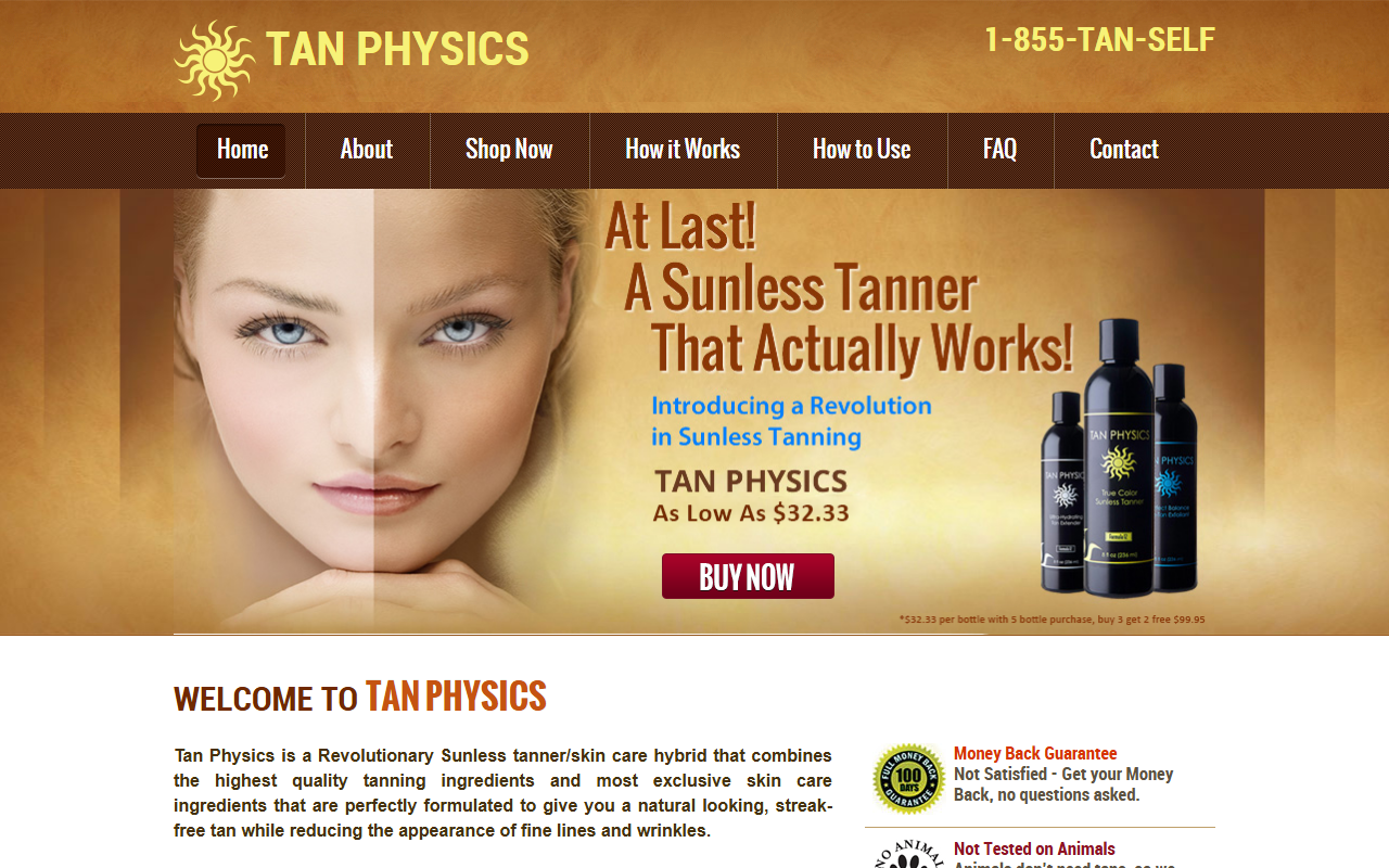 855tanself.com screenshot