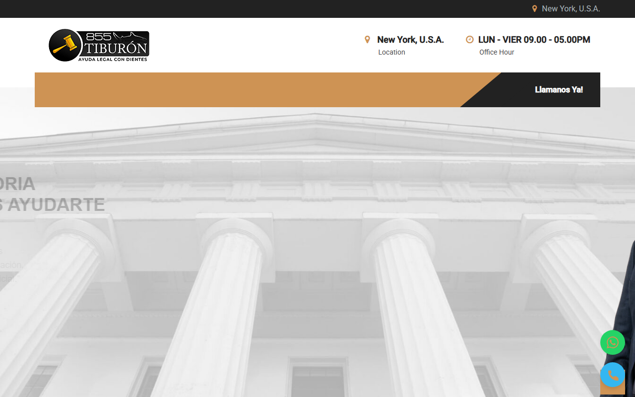 855tiburon.com screenshot