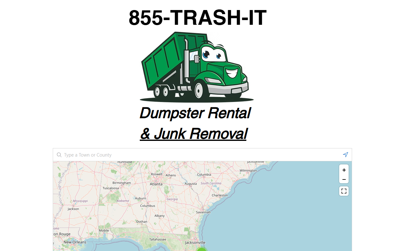 855trashit.com screenshot