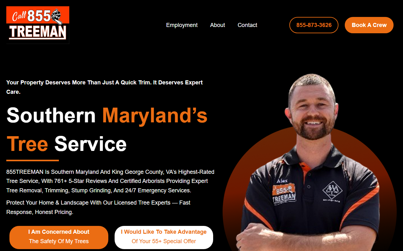 855treeman.com screenshot