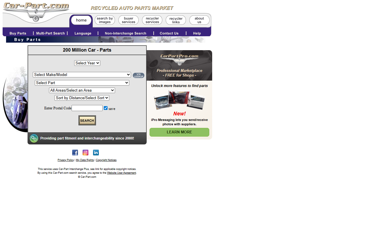 866-car-part.com screenshot