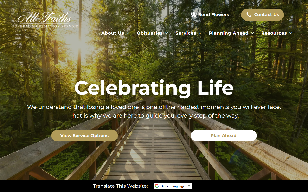 866allfaiths.com screenshot