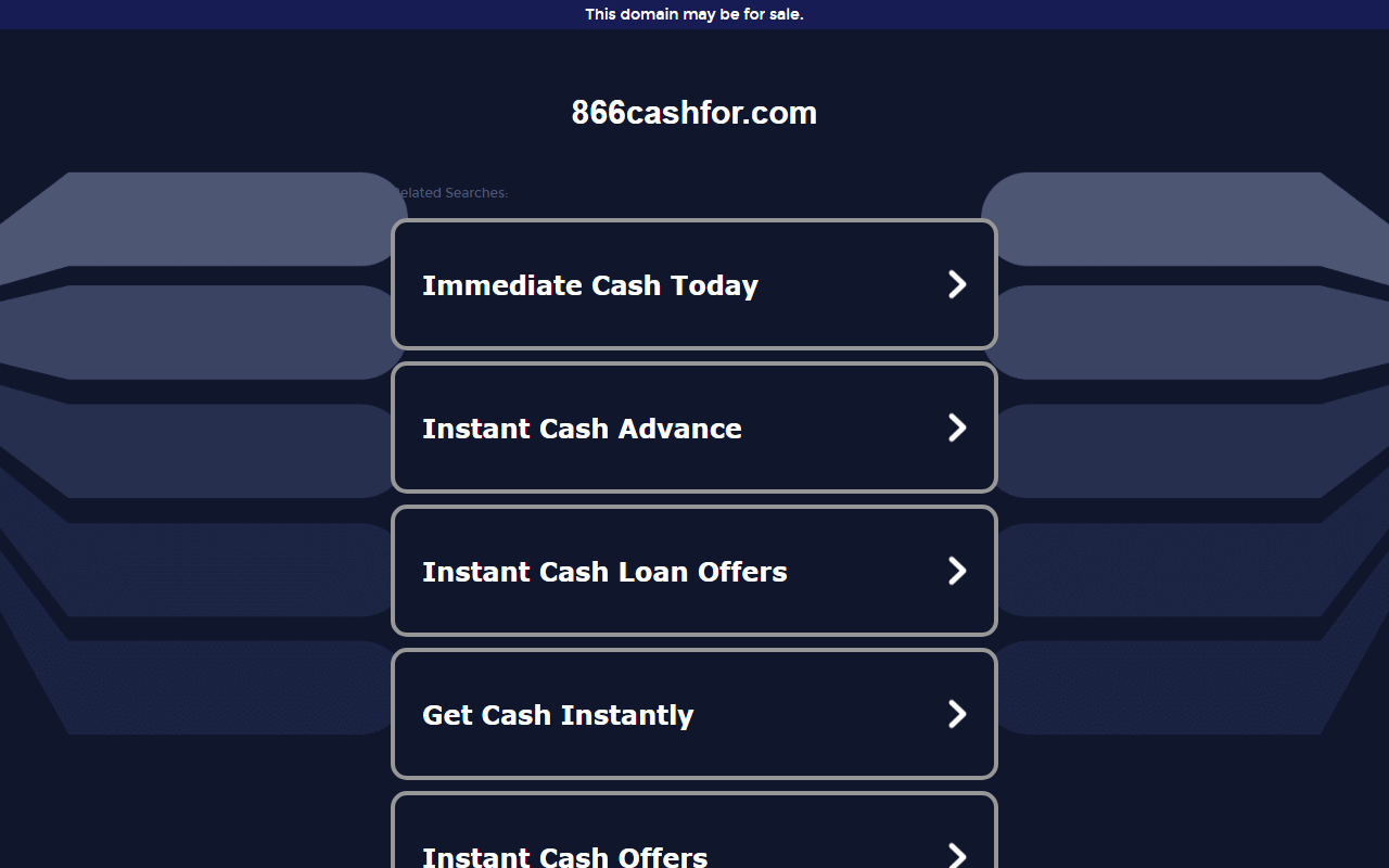 866cashfor.com screenshot