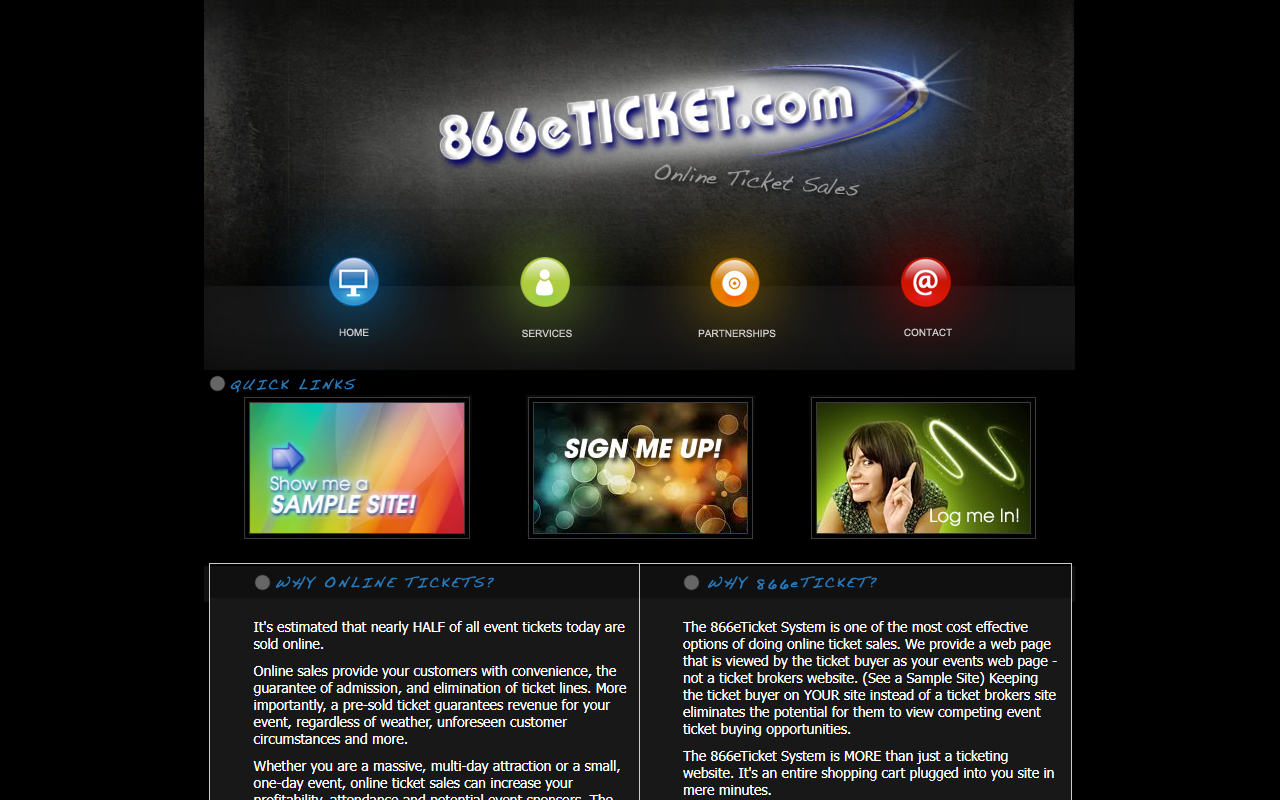 866eticket.com screenshot