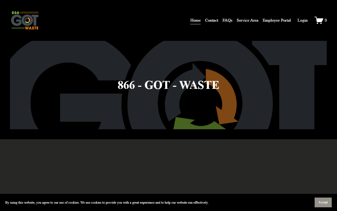 866gotwaste.com screenshot