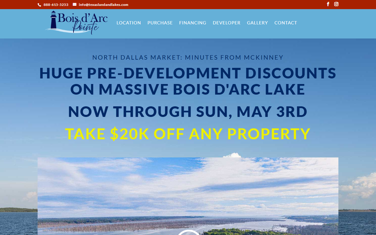 866txlakes.com screenshot