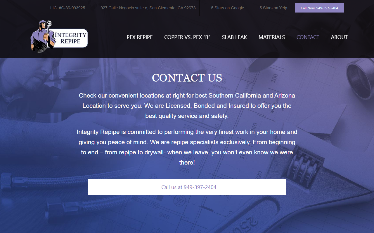 877-4-repipe.com screenshot