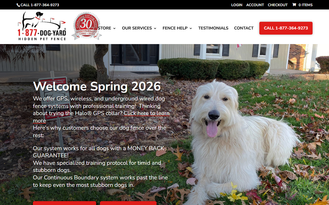 877dogyard.com screenshot