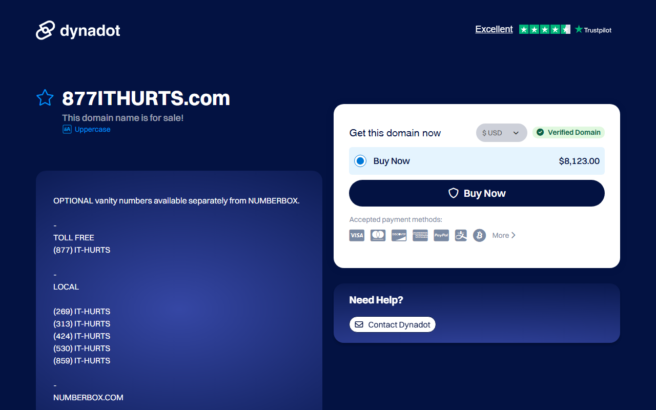 877ithurts.com screenshot