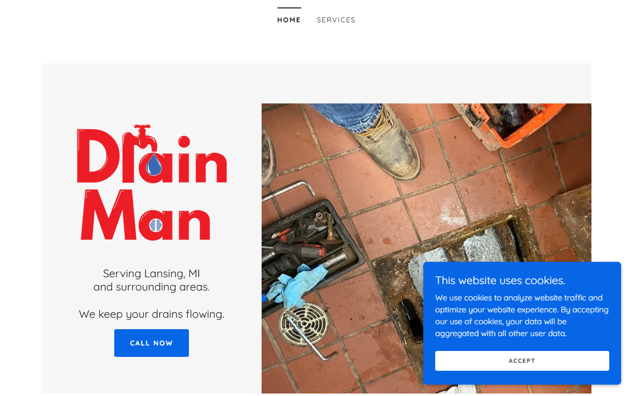 877mydrain.com screenshot