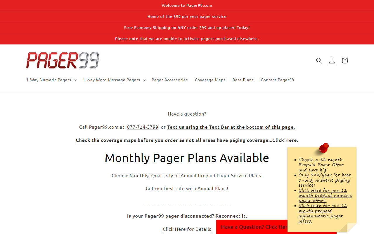 877pager99.com screenshot