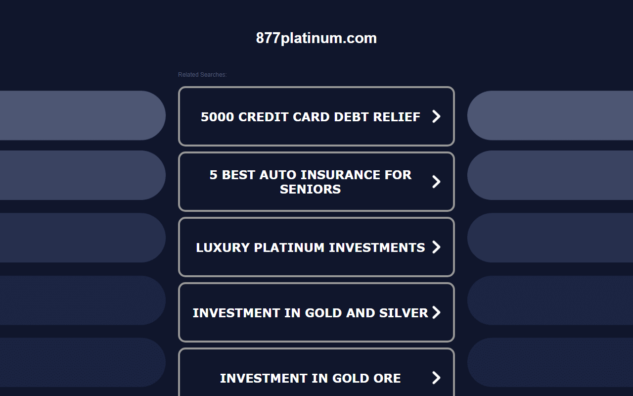877platinum.com screenshot