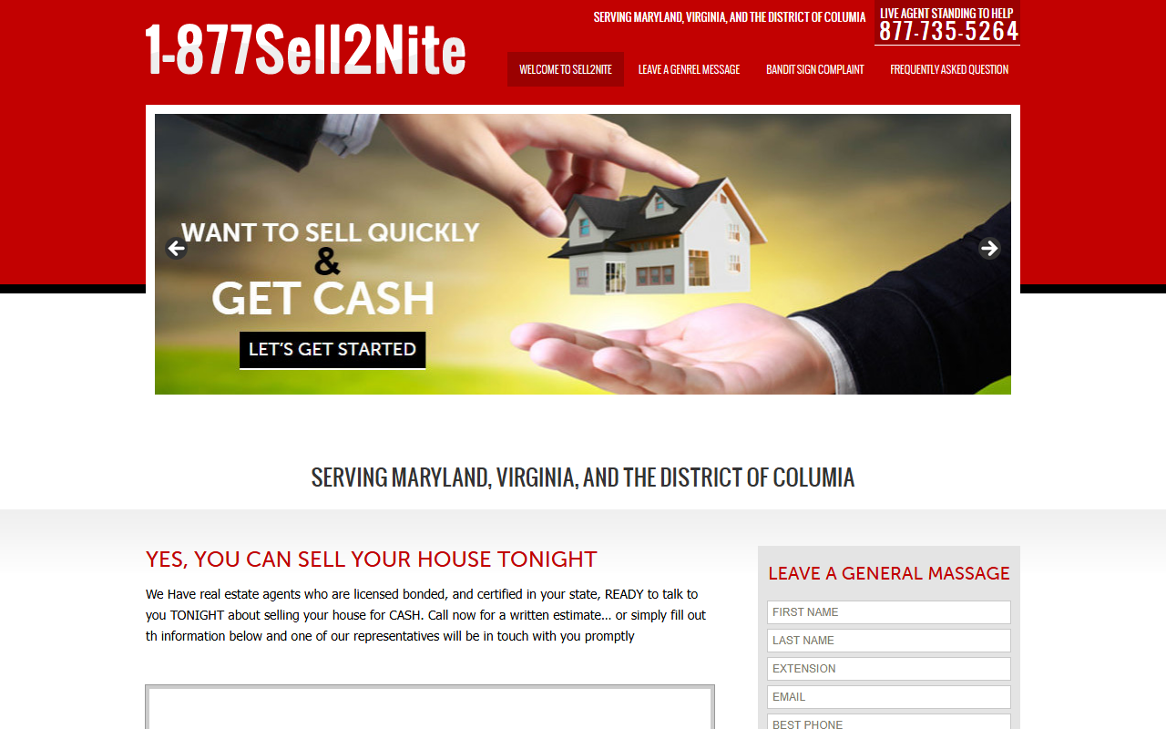 877sell2nite.com screenshot