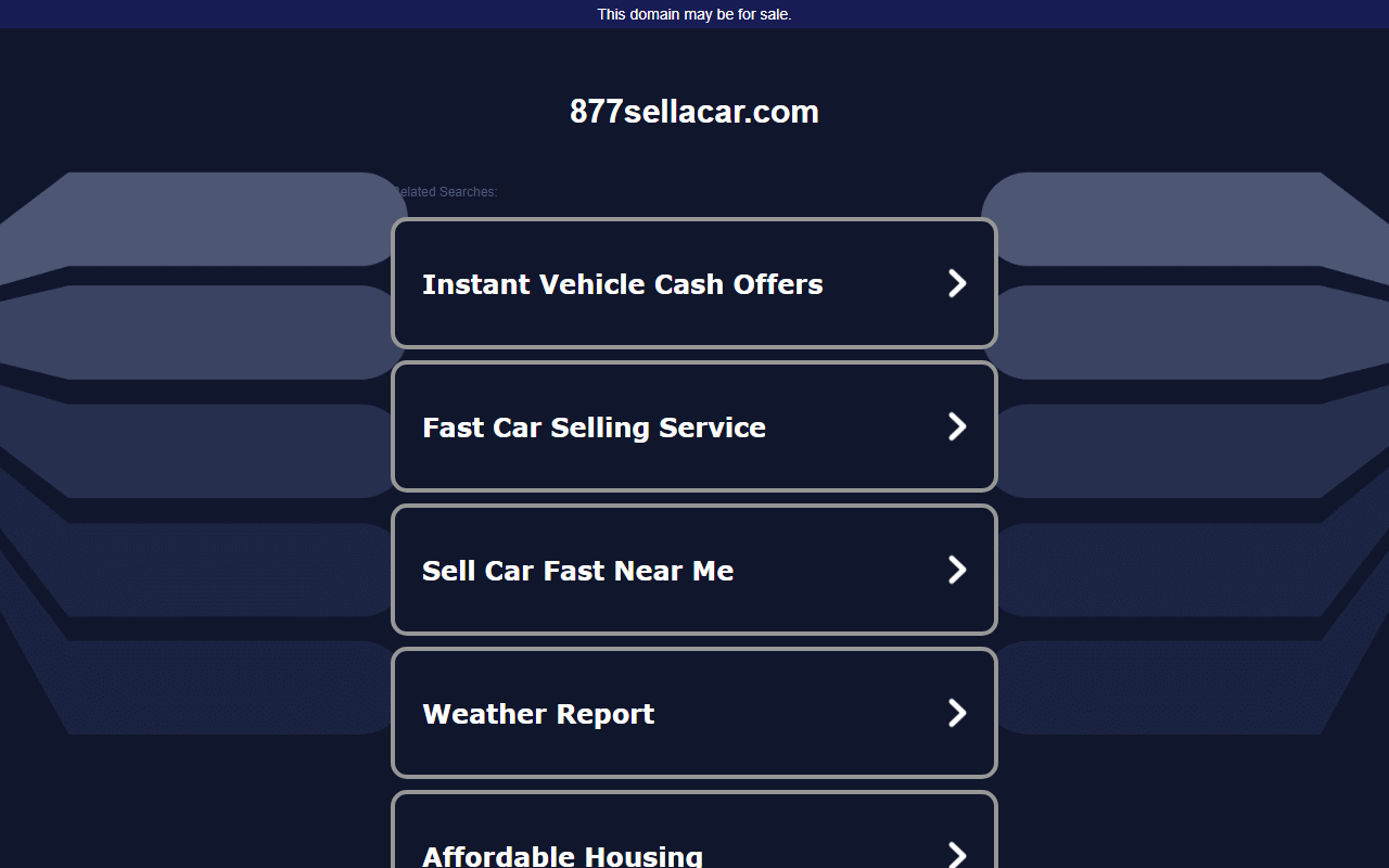 877sellacar.com screenshot