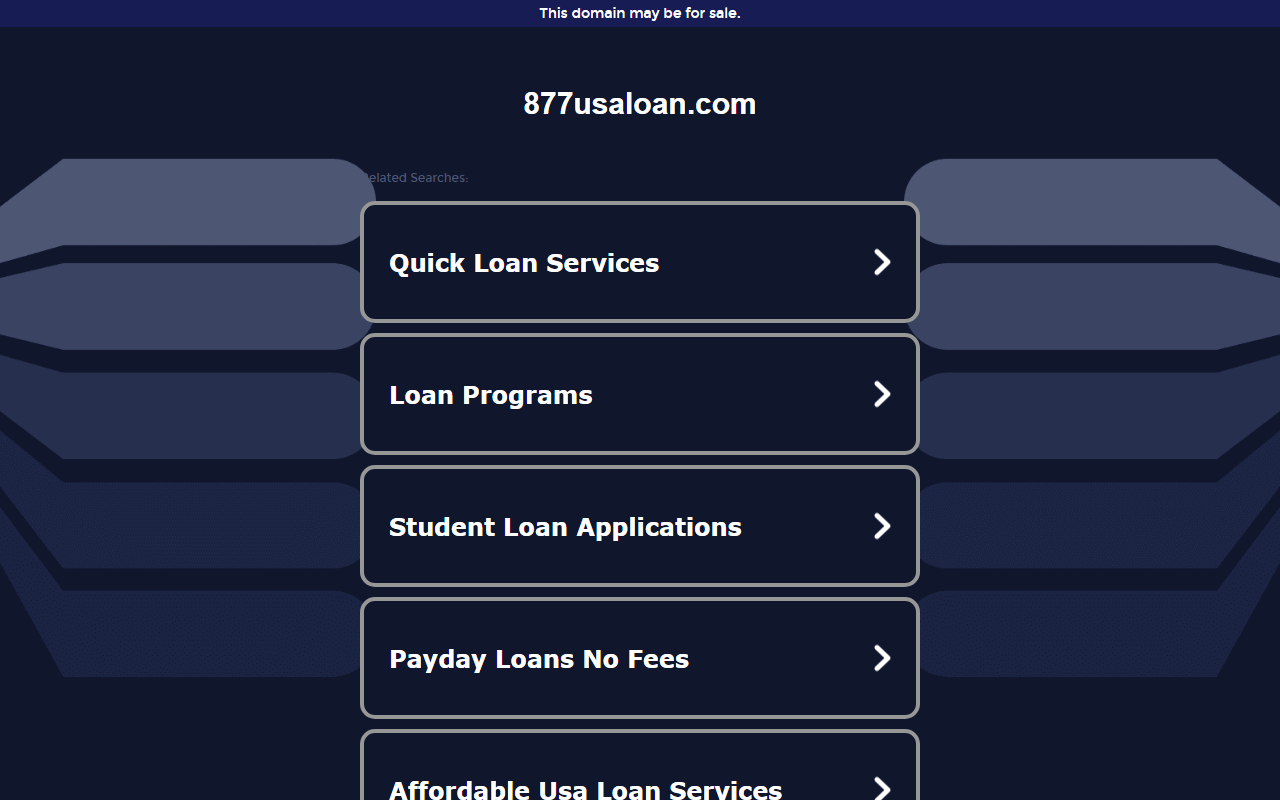 877usaloan.com screenshot