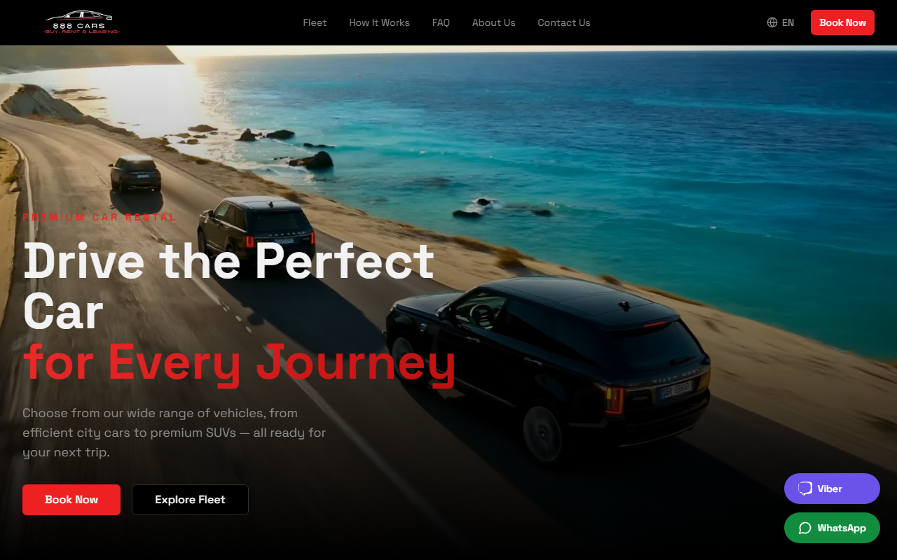 888-carrentals.com screenshot
